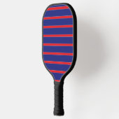 Raquette De Pickleball Bande rouge et blanche sur bleu marine (Gauche)