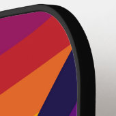 Raquette De Pickleball Bandes Abstraites classiques (Détail gauche)