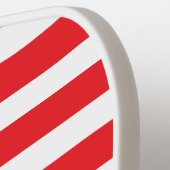 Raquette De Pickleball Bandes blanches et rouges (Détail gauche)