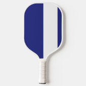 Raquette De Pickleball Bandes bleues et blanches de la marine (Verso)
