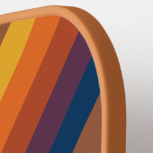 Raquette De Pickleball Bandes d'argile cuite au soleil avec nom (Détail gauche)