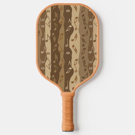Raquette De Pickleball Bandes de notes de musique (Recto)