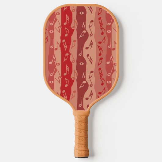 Raquette De Pickleball Bandes de notes de musique (Recto)