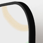 Raquette De Pickleball Bandes orange vertes ajouter le nom message texte  (Détail gauche)