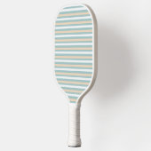 Raquette De Pickleball Bandes pastel bleues, blanches et bleues (Gauche)