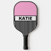 Raquette De Pickleball Bandes roses (Recto)
