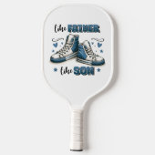 Raquette De Pickleball Baskets Bleus Comme Père, Comme Fils (Verso)