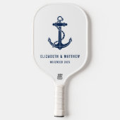 Raquette De Pickleball Beach House Boat Anchor Wedding Favors Custom (Verso)