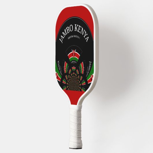 Raquette De Pickleball Beau Extraordinaire Fun Kenya stylish Drapeau (Gauche)