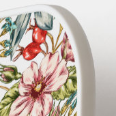 Raquette De Pickleball Beau motif floral rose (Détail gauche)