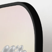 Raquette De Pickleball Beau Pearl 30e anniversaire de Mariage (Détail gauche)