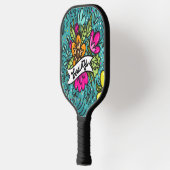 Raquette De Pickleball Beauté de l'oreiller avec fleurs (Gauche)