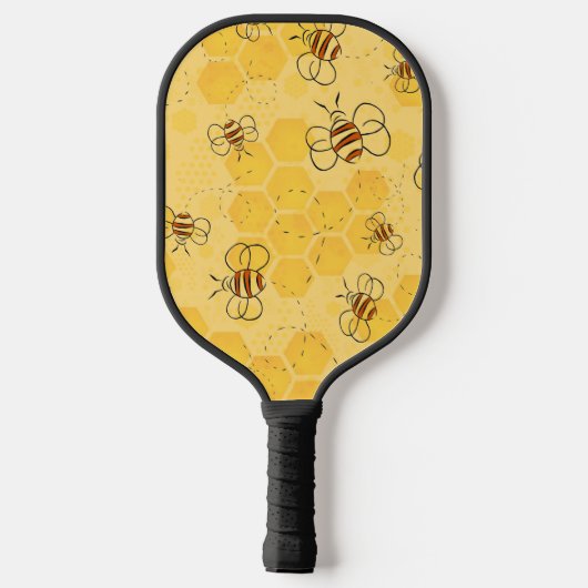Raquette De Pickleball Bee Buzzing Honey Bees mignonne (Verso)