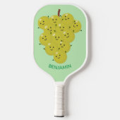 Raquette De Pickleball Belle bande de raisins amusante illustration (Verso)