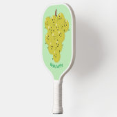 Raquette De Pickleball Belle bande de raisins amusante illustration (Gauche)