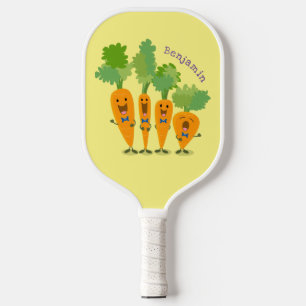 Raquette De Pickleball Belle illustration du quatuor de carottes à carott