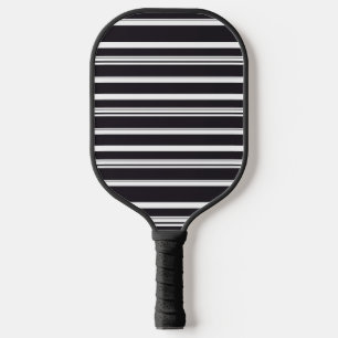 Raquette De Pickleball Belles rayures blanches noires