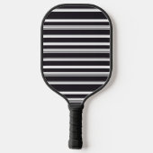 Raquette De Pickleball Belles rayures blanches noires (Verso)