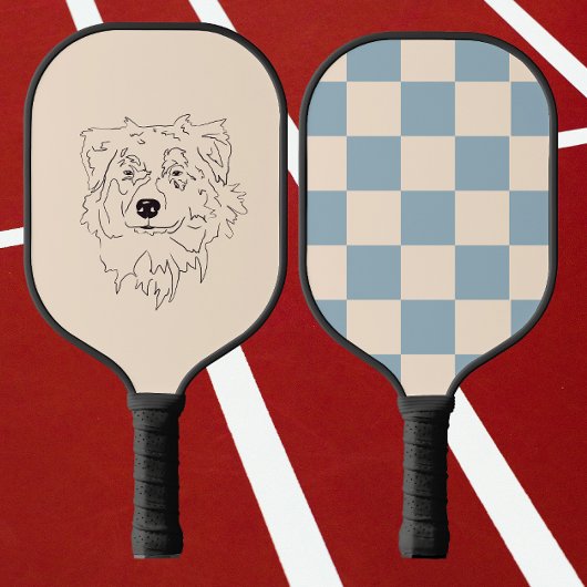 Raquette De Pickleball berger australien, dessin de chien
