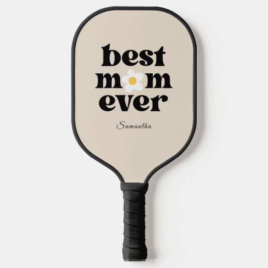 Raquette De Pickleball Best Mom Ever Personalized  (Recto)