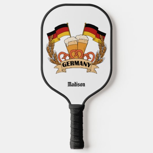 Raquette De Pickleball Bière allemande nom personnalisé (Recto)