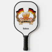 Raquette De Pickleball Bière allemande nom personnalisé (Verso)