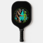 Raquette De Pickleball Bigfoot Alien Alliance - Funny Scifi Cryptid (Recto)
