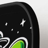 Raquette De Pickleball Bigfoot rencontre un Alien (Détail gauche)