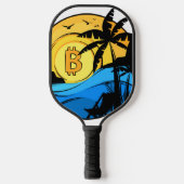 Raquette De Pickleball Bitcoin été - pièce de cristal (Recto)
