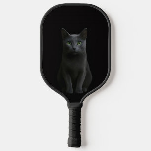 Raquette de Pickleball Black 4 Luxe, Chat Bleu Rus