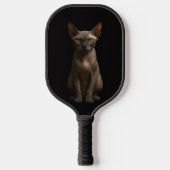 Raquette de Pickleball Black 4 Luxe, Chat Sphynx (Recto)