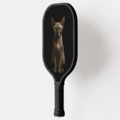 Raquette de Pickleball Black 4 Luxe, Chat Sphynx (Gauche)