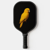 Raquette de Pickleball Black 4 Luxe, Perruche Doré (Recto)