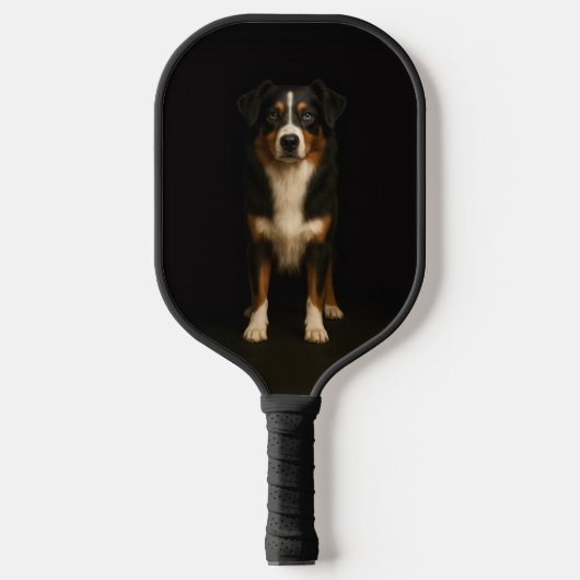 Raquette De Pickleball Black 4 Luxe Pickleball Paddle, Aussie Shepard (Recto)