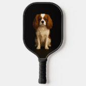Raquette De Pickleball Black 4 Luxe Pickleball Paddle, Cavalier Spaniel (Verso)