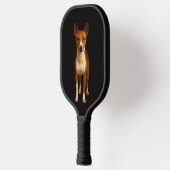 Raquette De Pickleball Black 4 Luxe Pickleball Paddle, Classy Basenji Dog (Gauche)