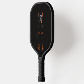 Raquette De Pickleball Black 4 Luxe Pickleball Paddle, Guardian Doberman (Gauche)