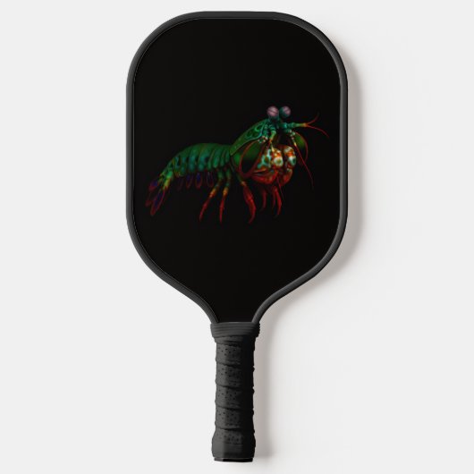 Raquette De Pickleball Black 4 Luxe Pickleball Paddle, Mantis Shrimp (Verso)