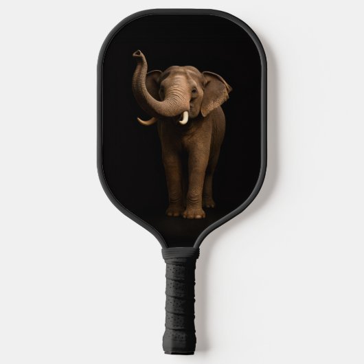 Raquette De Pickleball Black 4 Luxe Pickleball Paddle, Mighty Elephant (Verso)