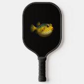 Raquette De Pickleball Black 4 Luxe Pickleball Paddle, Yellow Putterfish (Recto)