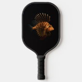 Raquette de Pickleball Black 4 Luxe, Poisson-Lion (Recto)