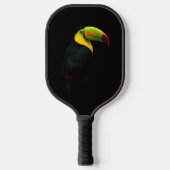 Raquette de Pickleball Black 4 Luxe, Toucan à Bec (Recto)