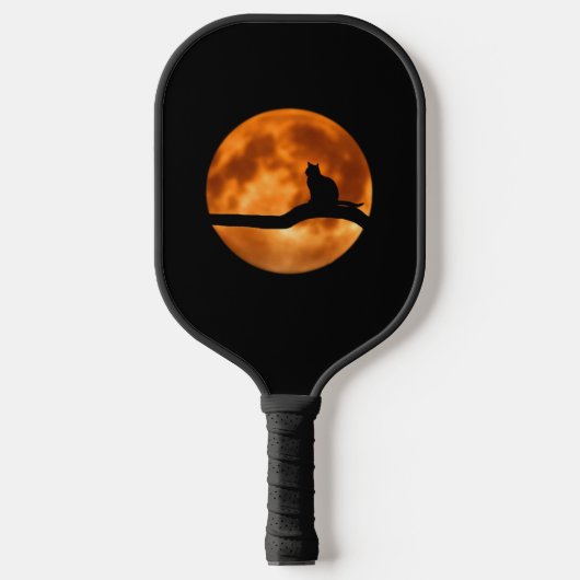 Raquette De Pickleball Black Cat Orange Moon (Recto)