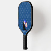 Raquette De Pickleball Black Lab American Flag Night Pickleball Paddle (Gauche)