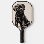 Raquette De Pickleball Black Labrador Retriever (Verso)