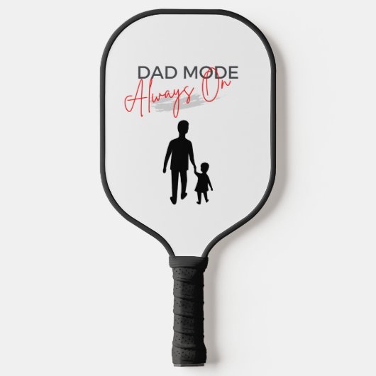 Raquette De Pickleball Black Red Papa Mode Toujours Sur Pickleball Paddle (Recto)