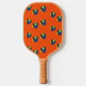 Raquette De Pickleball Blackberry fruit sur orange (Recto)