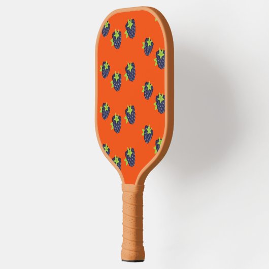 Raquette De Pickleball Blackberry fruit sur orange (Gauche)