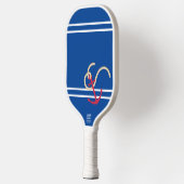 Raquette De Pickleball Blancs Et Ancre Rouge (Gauche)