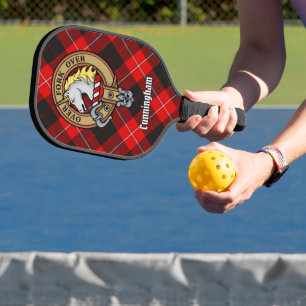 Raquette De Pickleball Blason de Clan Cunningham sur tartan
